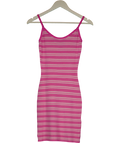 White Fox Pink I've Been Thinking Knit Mini Dress UK S