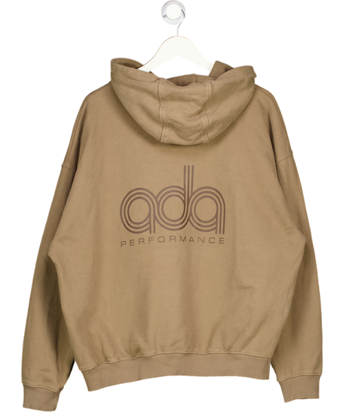 ADANOLA Brown Performance Logo Hoodie UK S