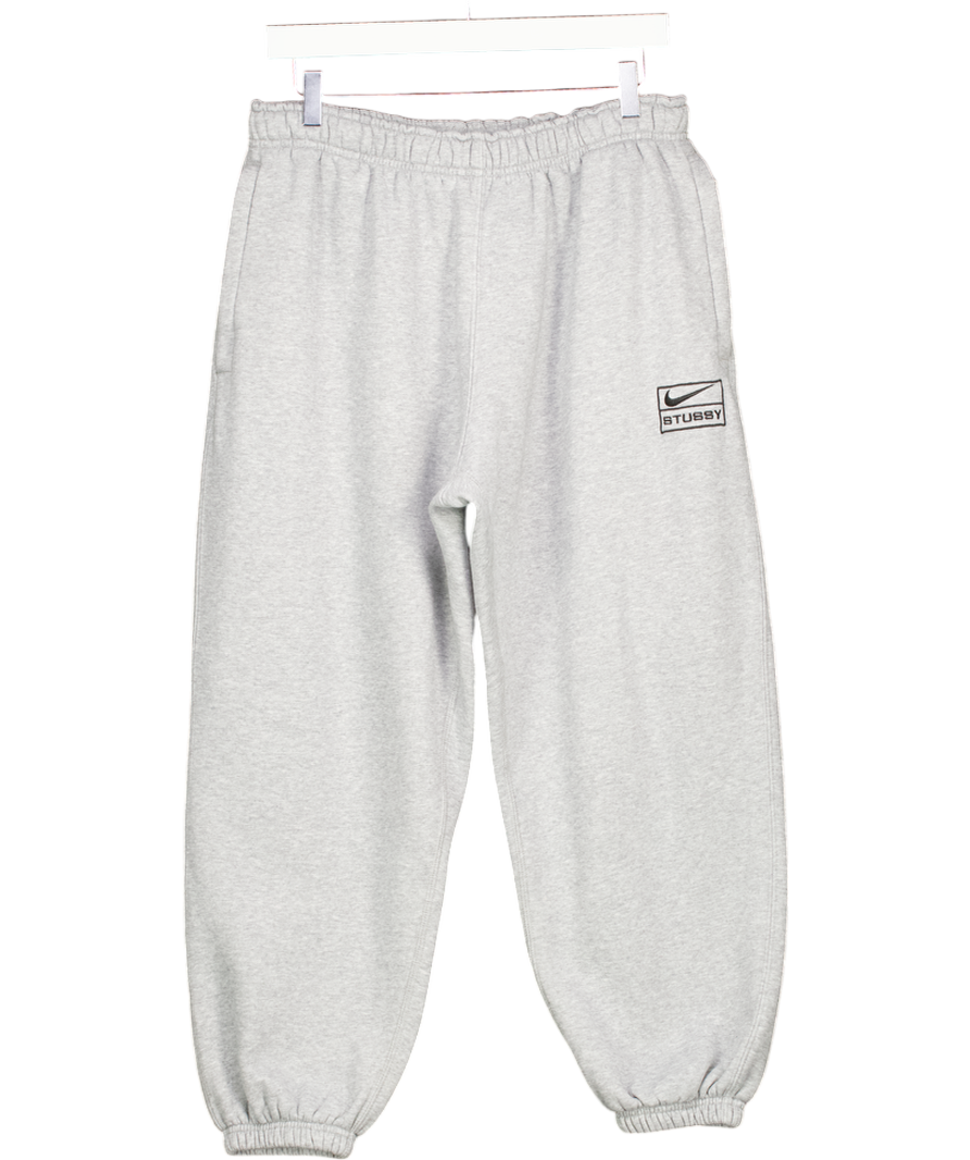 NIKE X STUSSY Fleece Sweatpants Grey UK M