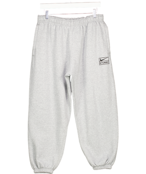 NIKE X STUSSY Fleece Sweatpants Grey UK M