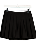 MESHKI Pleated Mini Skirt - Black UK XS