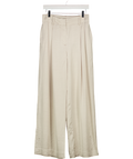 REISS Beige Isla Satin Wide Leg Trousers UK 10