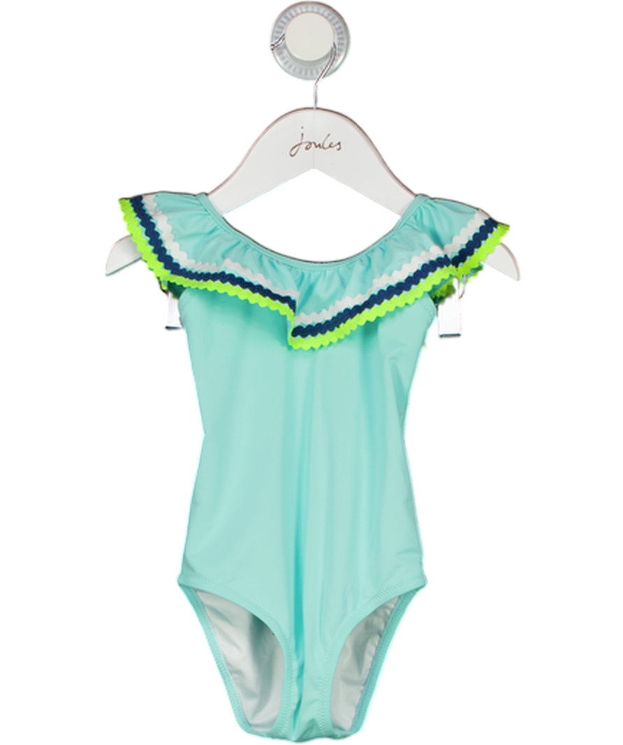 SUNUVA Turquoise Blue Ric-rac Frill Detail Swimsuit 5-6 Years 5 Years