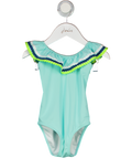 SUNUVA Turquoise Blue Ric-rac Frill Detail Swimsuit 5-6 Years 5 Years