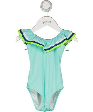 SUNUVA Turquoise Blue Ric-rac Frill Detail Swimsuit 5-6 Years 5 Years