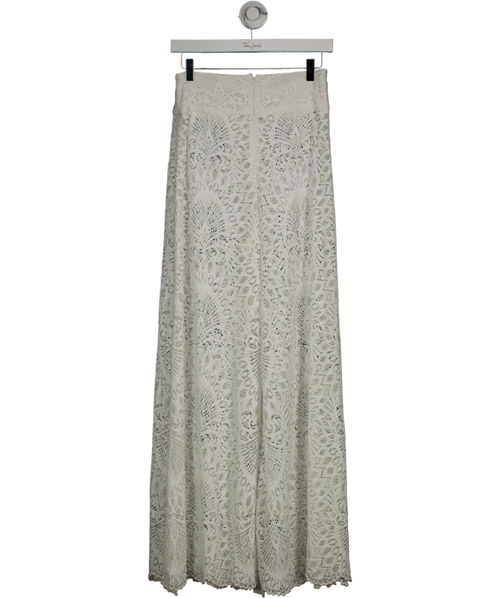 Alexandra Miro Charlize Palazzo Pants - White Lace UK S