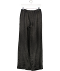 VENROY Black Crushed Satin Elastic Waist Pant UK S