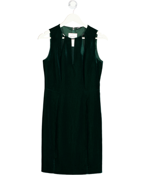 ELLIE TAHARI Dark Green Velvet Shift Dress UK 6