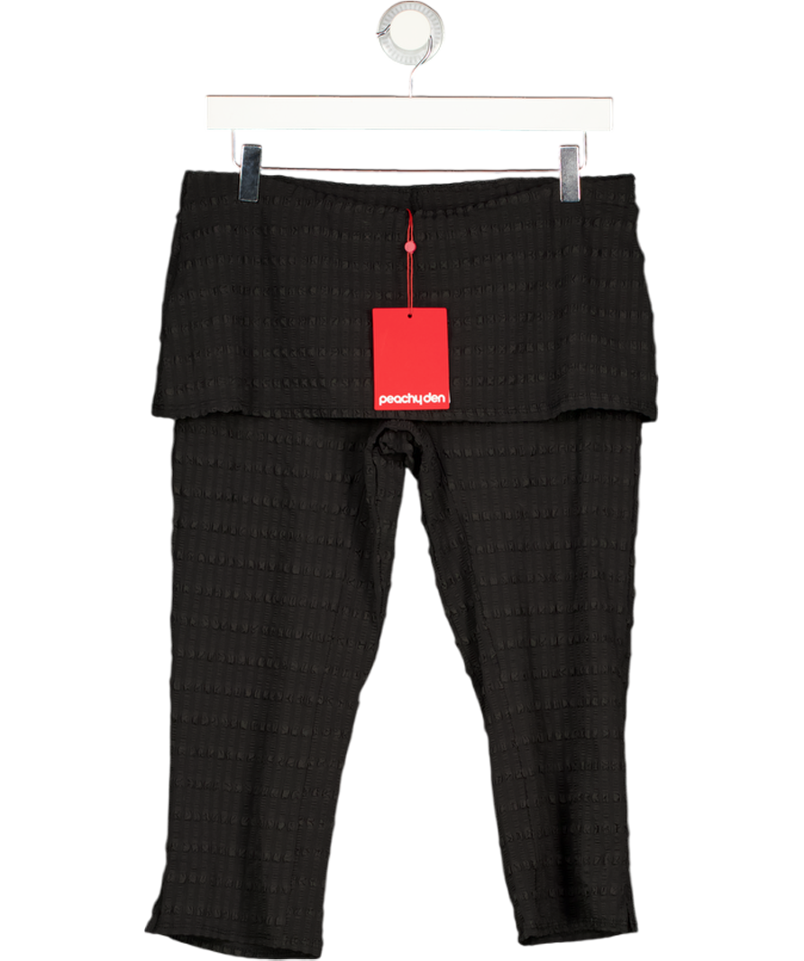 PEACHY DEN Black Cindy Skirt Capris UK L