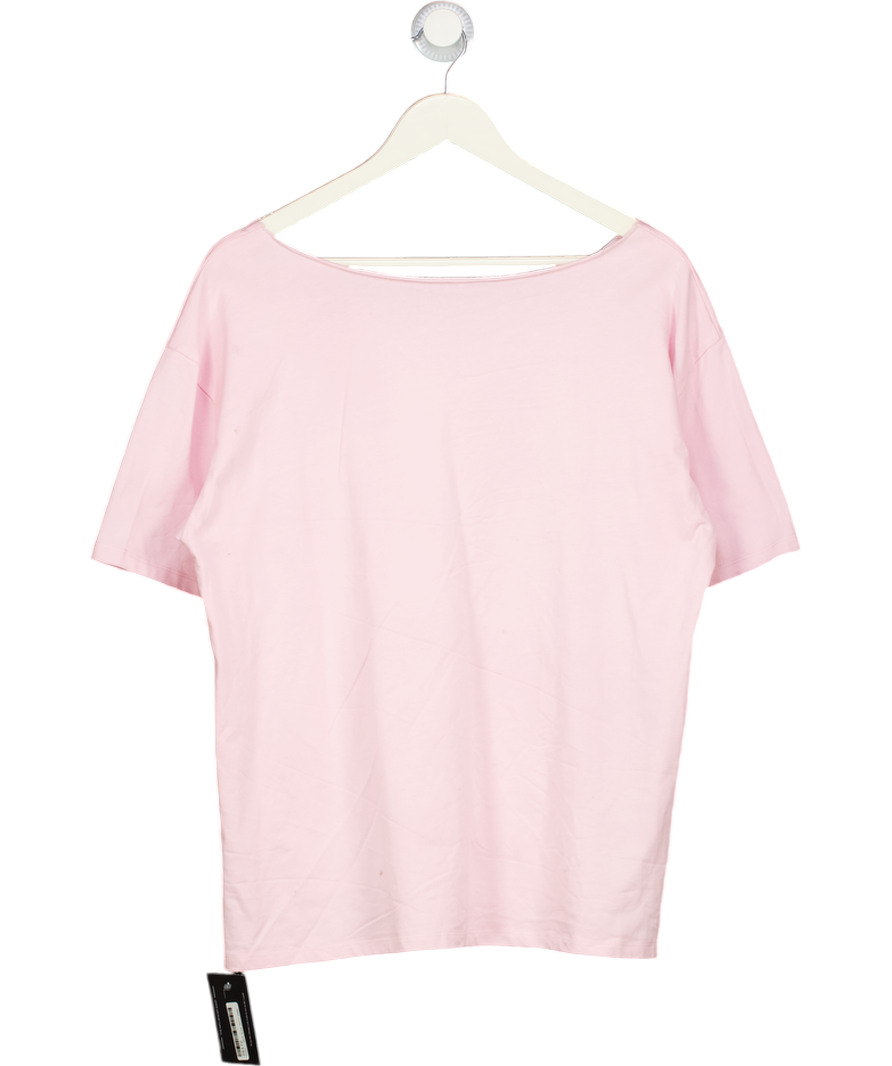 White Fox Pink Wishing For It Off Shoulder Oversized T-shirt UK S/M