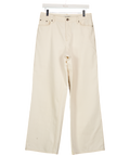 M&S Cream High Waisted Wide Leg Jeans UK 10