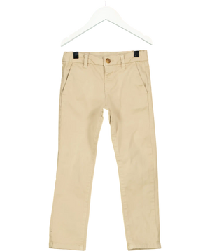 Mayoral Beige Basic Slim-fit Trousers With Pockets 5 Years