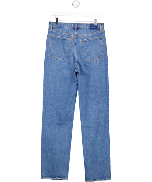 Abercrombie & Fitch Blue Ultra High Rise 90s Straight Jean W30 Long UK 10