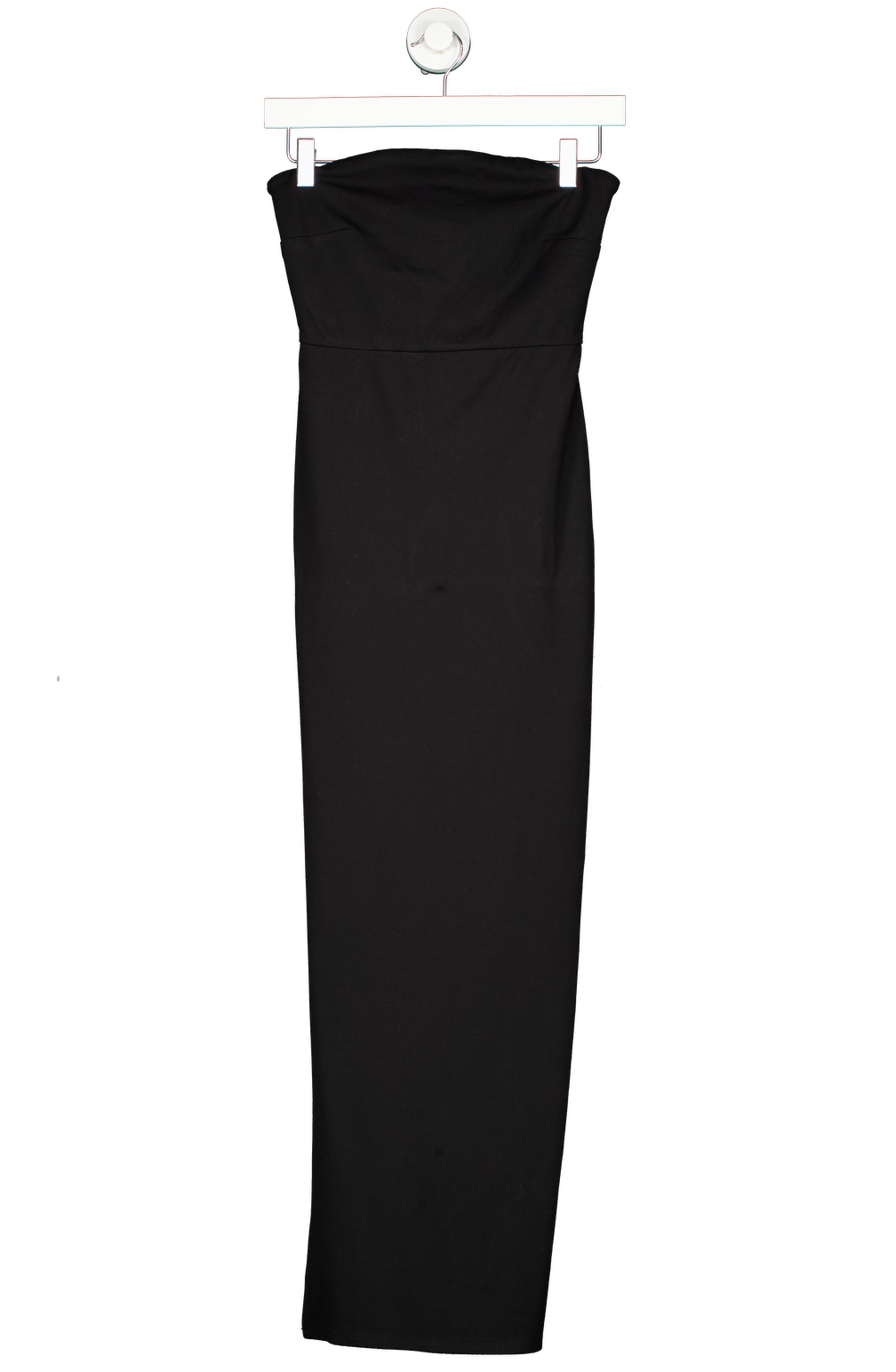 NBD Black Dream Gown Bandeau Midi Dress UK XS