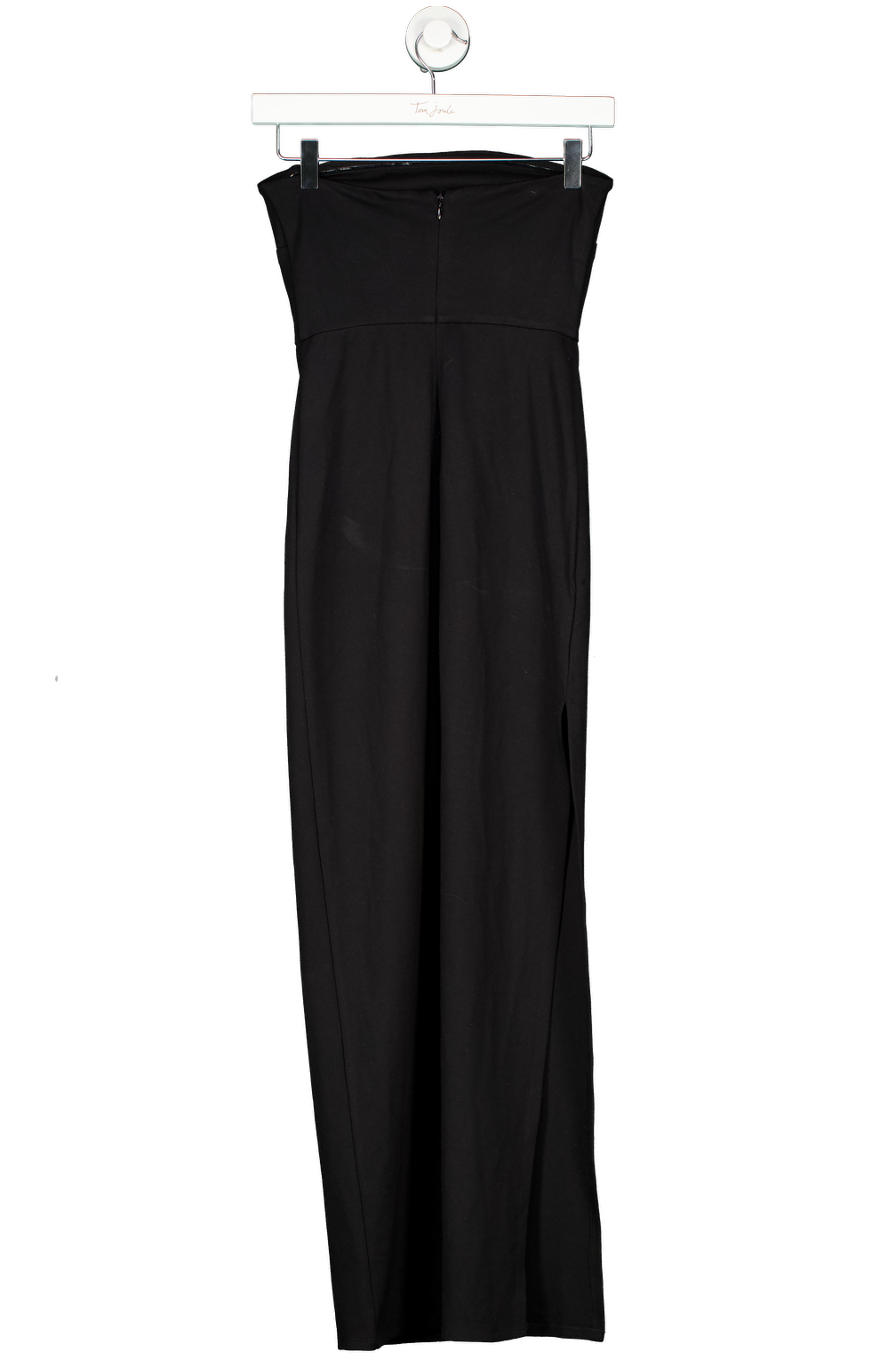 NBD Black Dream Gown Bandeau Midi Dress UK XS