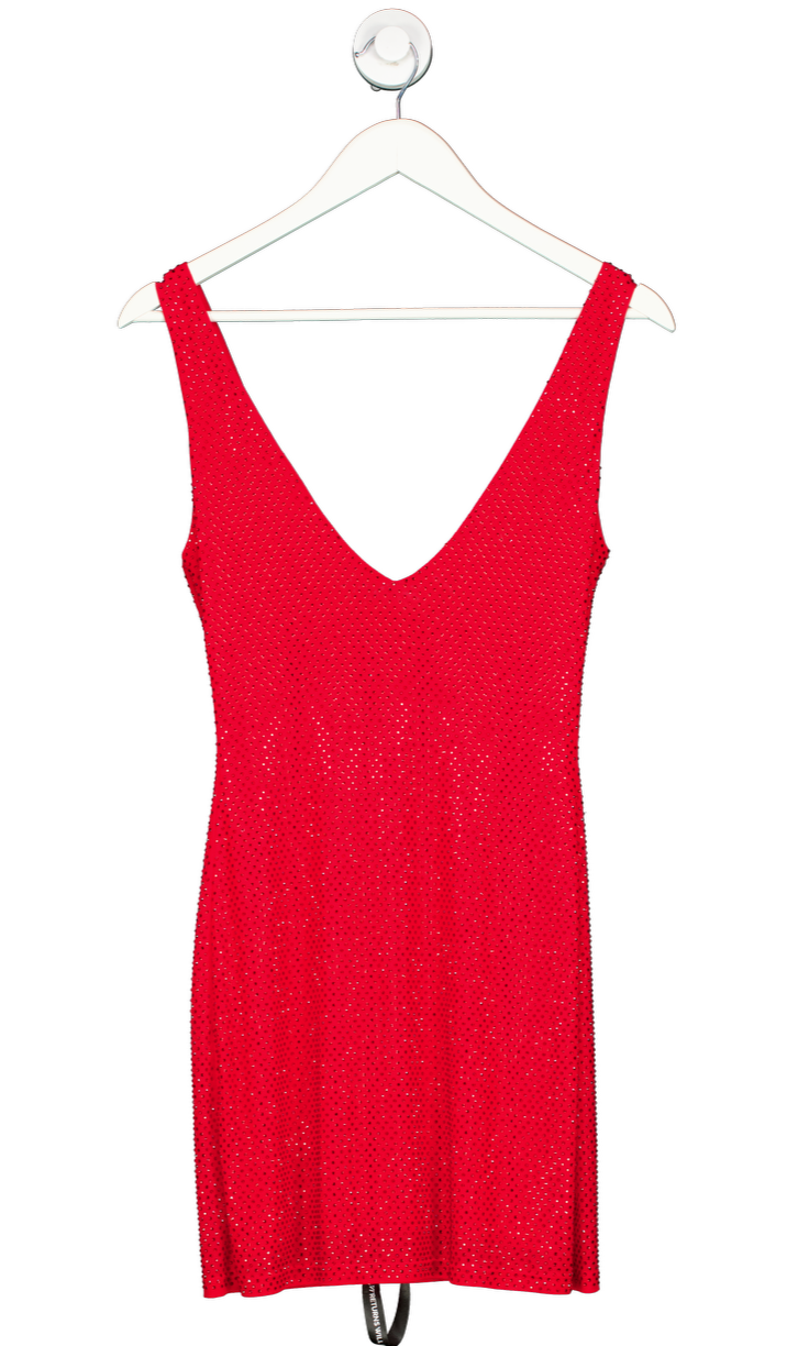 SLA the label Red Gigi Diamante Mini Dress UK XS