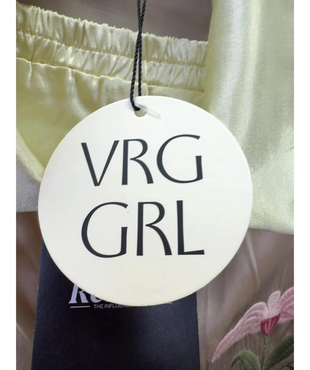 VRG GRL Yellow Colour, size UK 8 — detail
