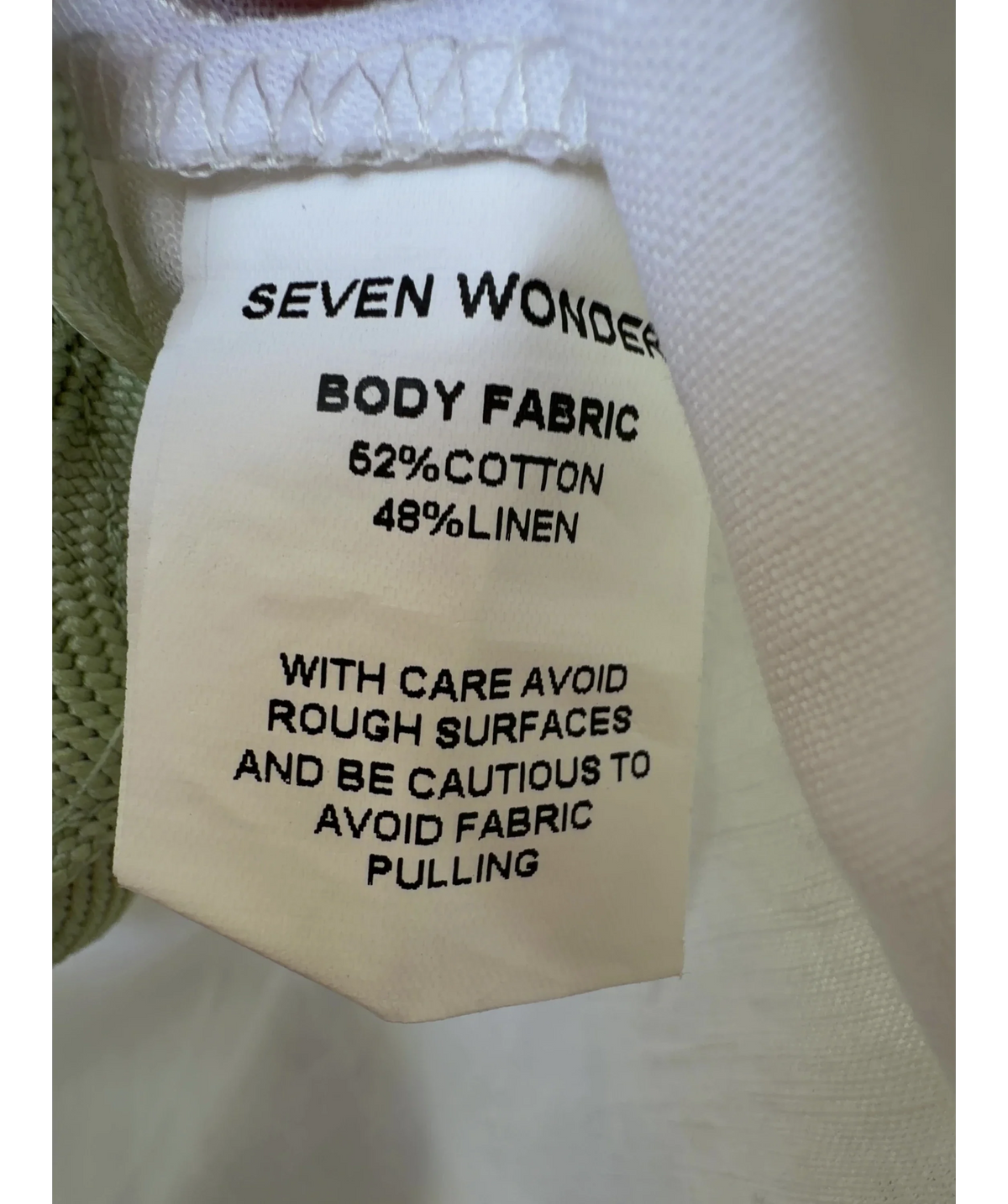 Seven Wonders White Harry Set, size UK 10 — label