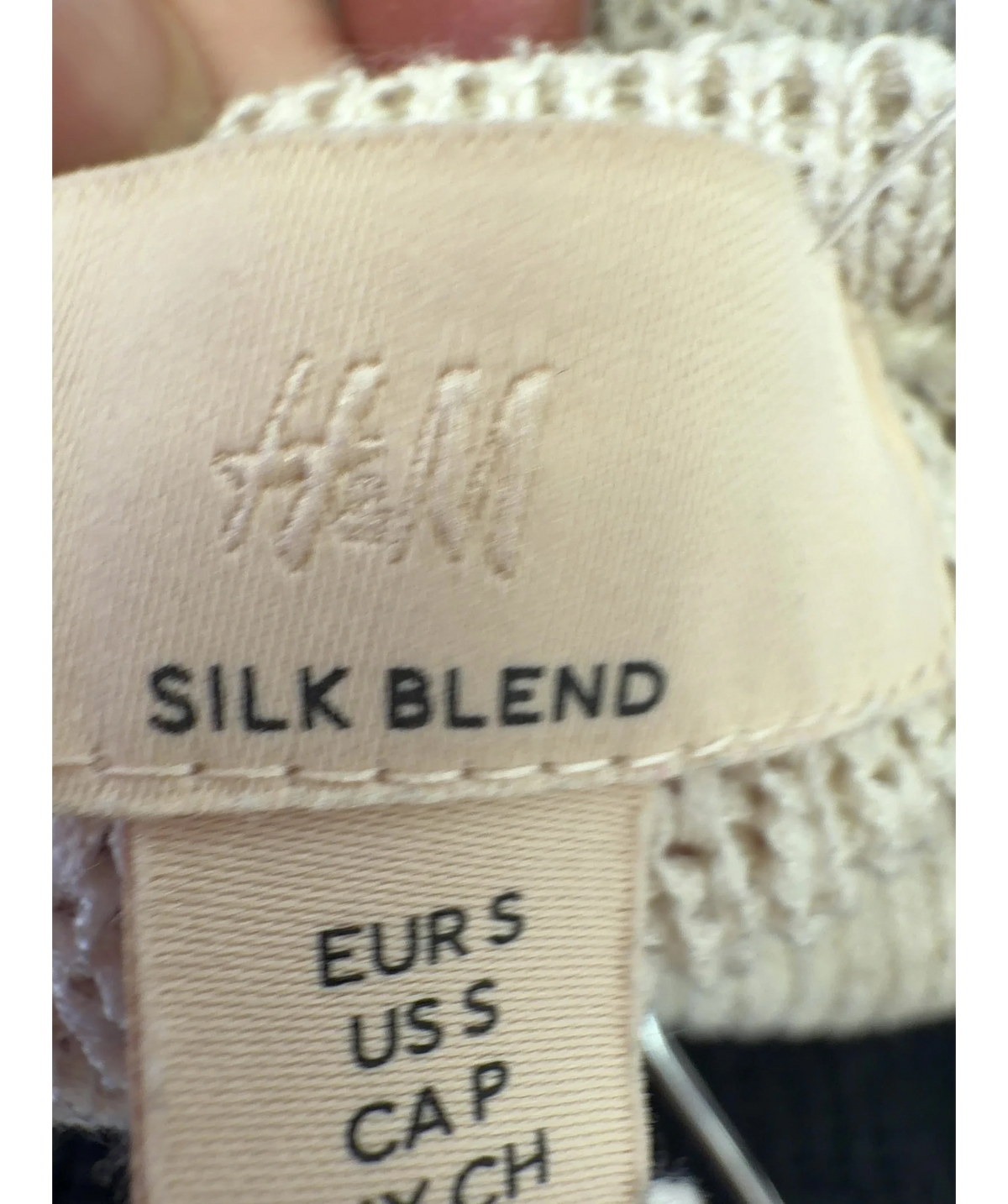 H&M Cream Colour, size UK S — detail