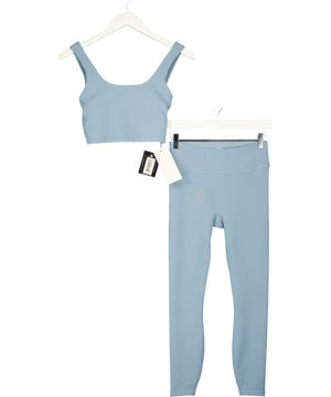 REASN The Sculpt Built In Sports Bra Blue Co-ords UK 8