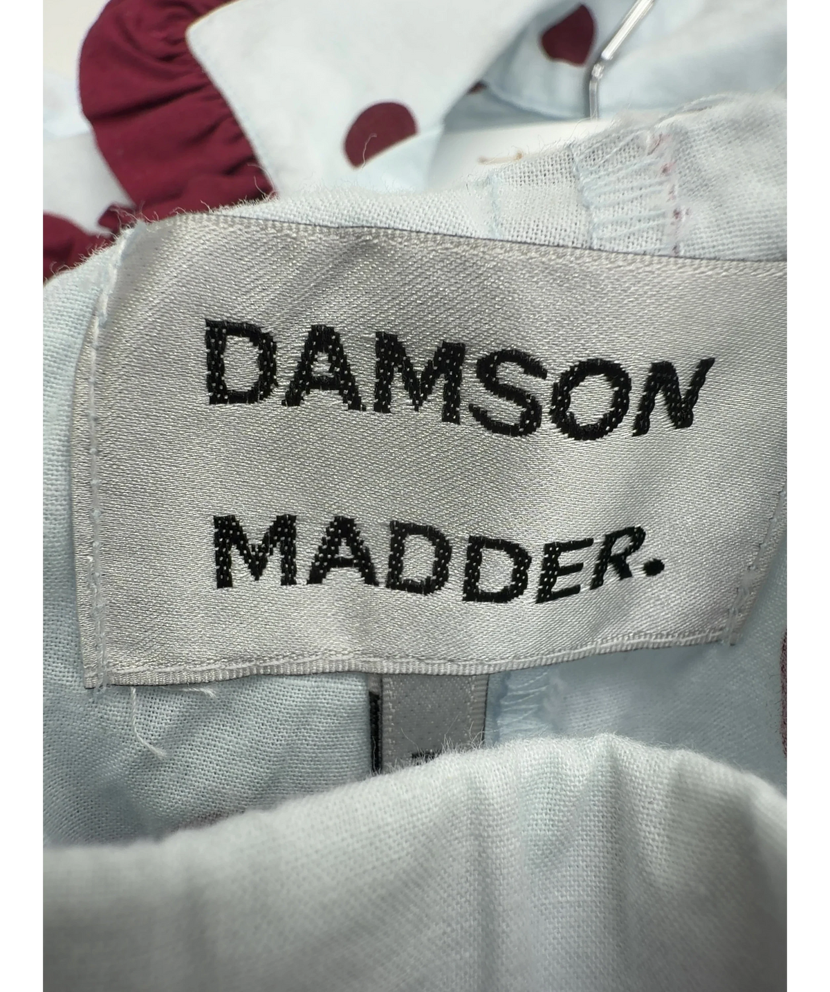 Damson Madder light blue Antonella PJ Set - Polka Dot, size UK 10 — detail