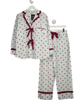 Damson Madder light blue Antonella PJ Set - Polka Dot, size UK 10 — front