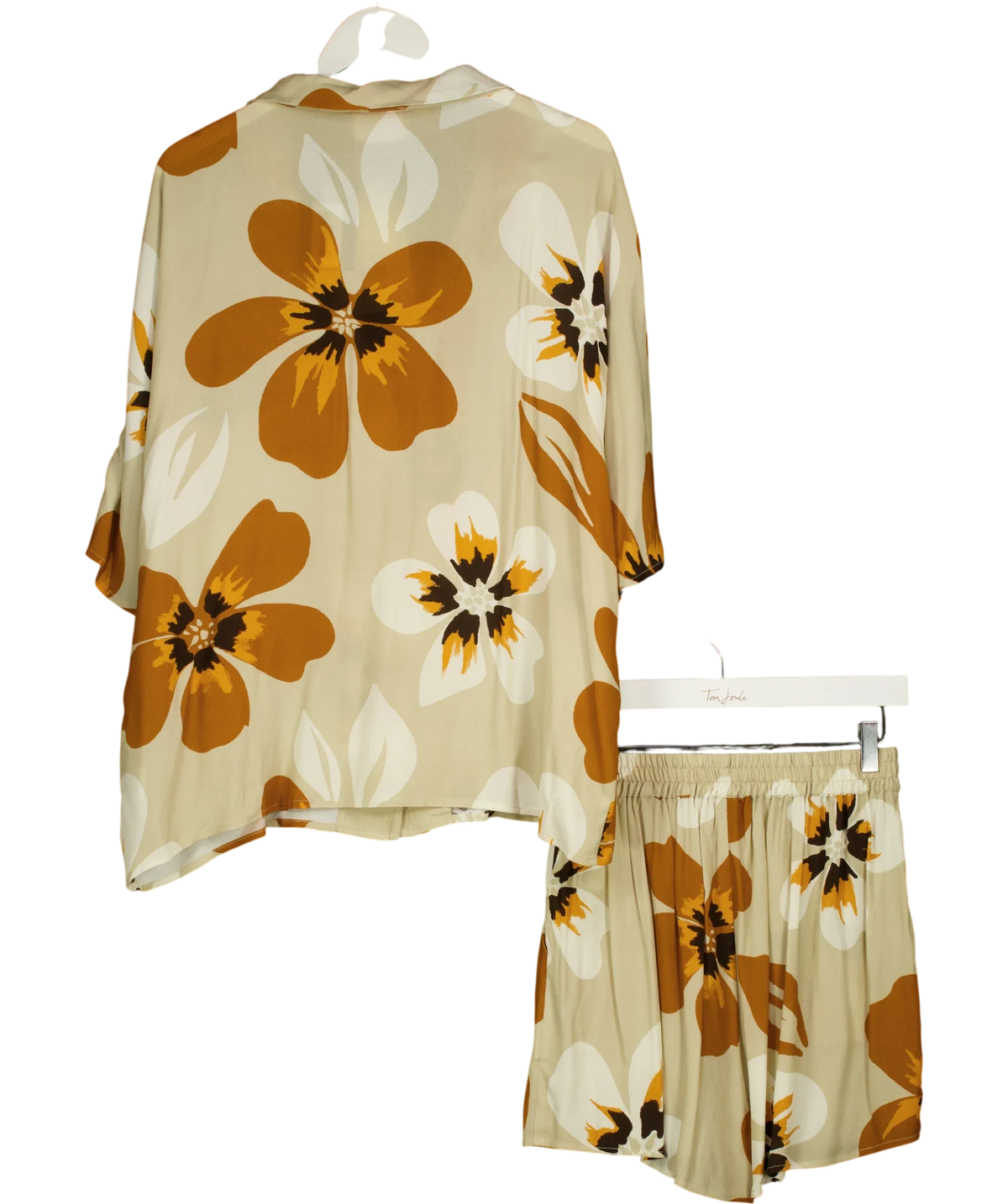 Sabo beige Seona Top / Seona Shorts, size UK M — back