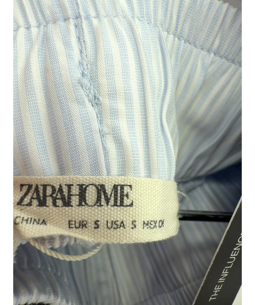 ZARA Blue Colour, size UK M — fabric detail