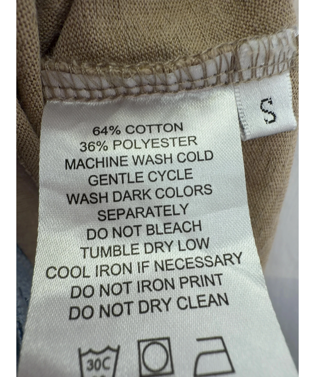 Treats Beige Sloane Slub Set, size UK S — label