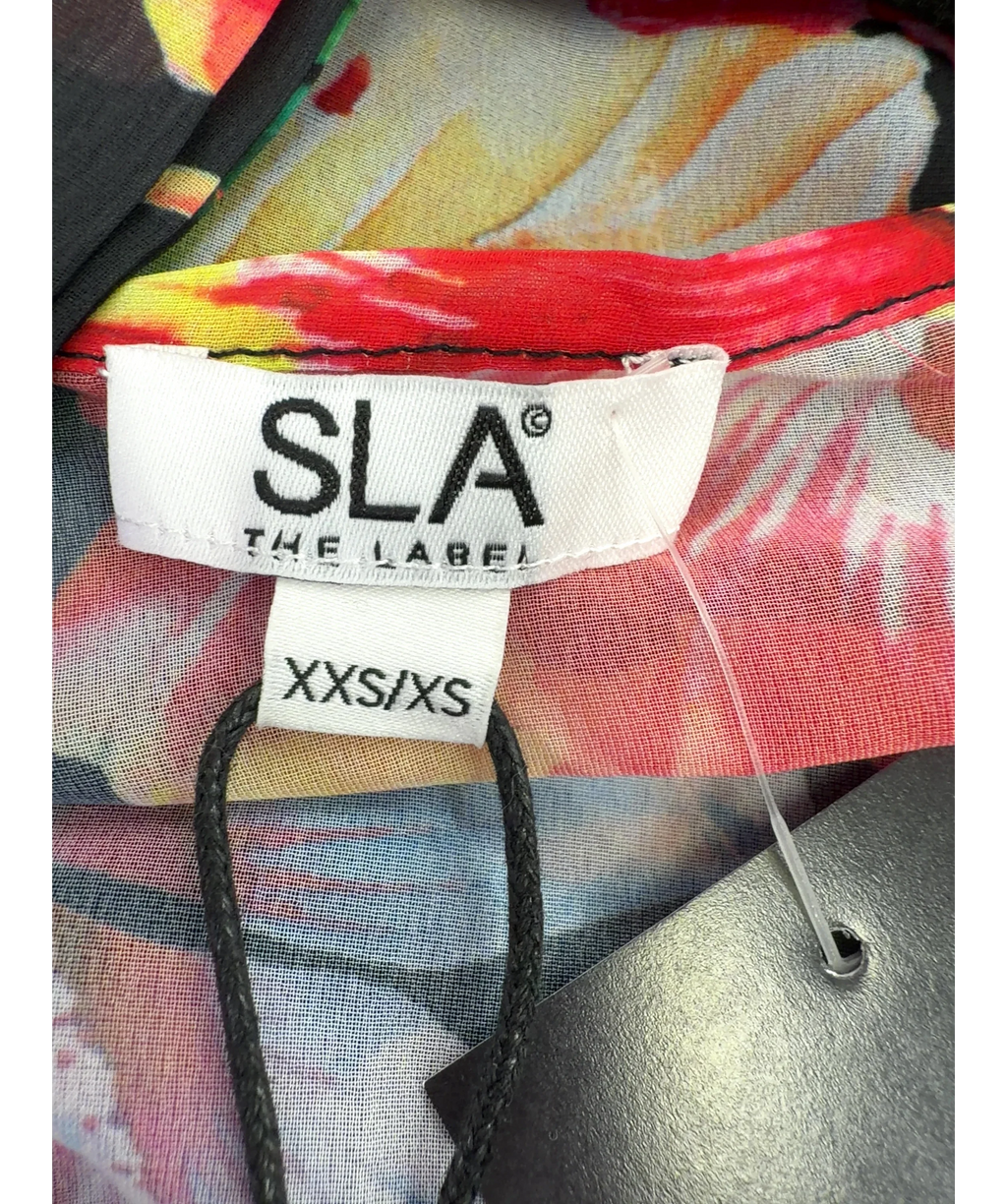 SLA the label Black Colour, size UK XXS-XS — care label