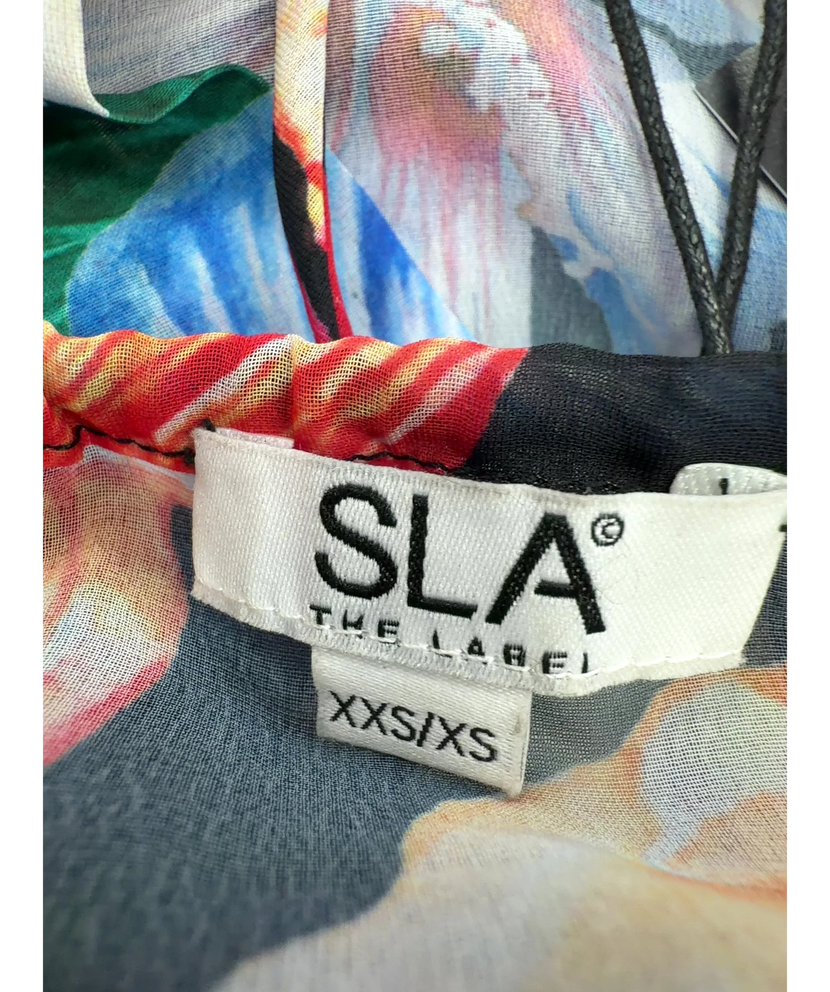 SLA the label Black Colour, size UK XXS-XS — fabric detail