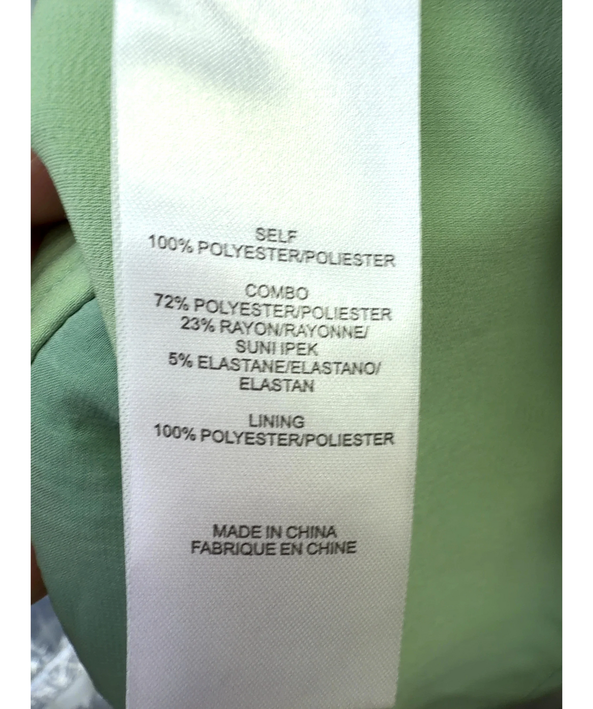 Tibi Green Colour, size UK 4 — label