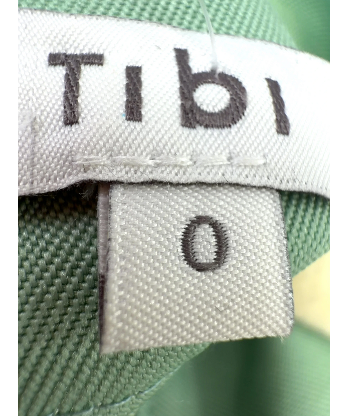 Tibi Green Colour, size UK 4 — care label