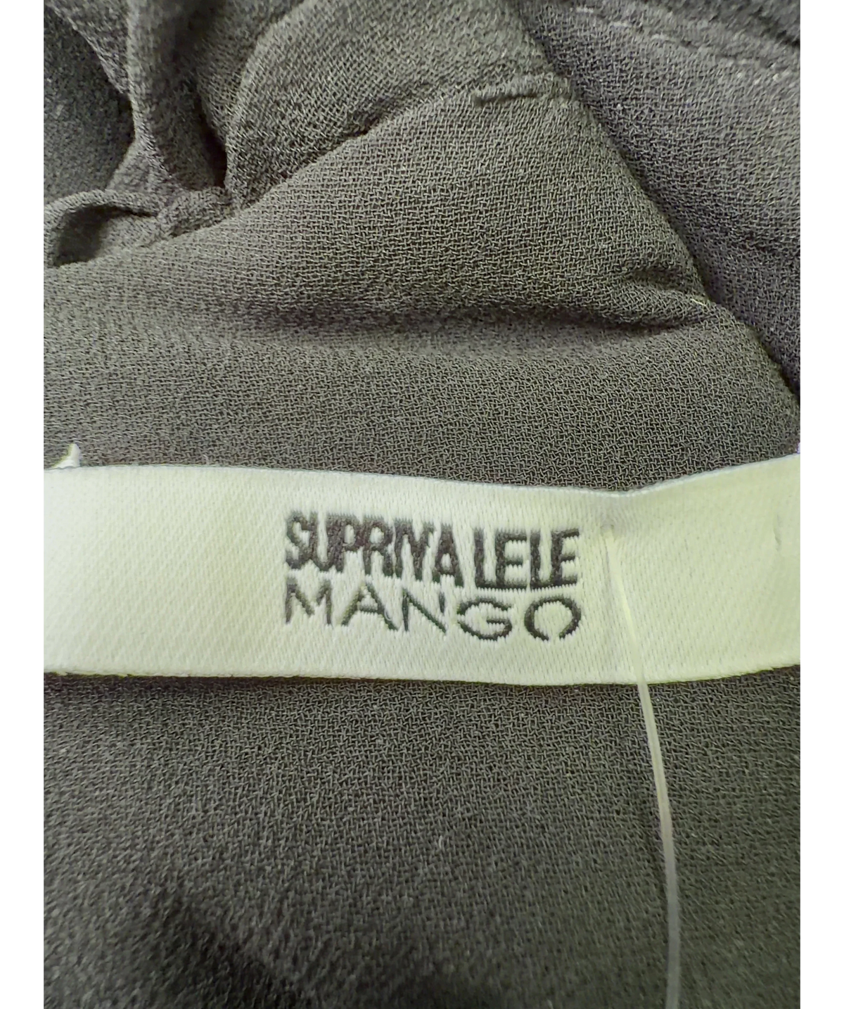 SUPRIYA LELE x MANGO Black sheer halterneck dress, size UK S — detail