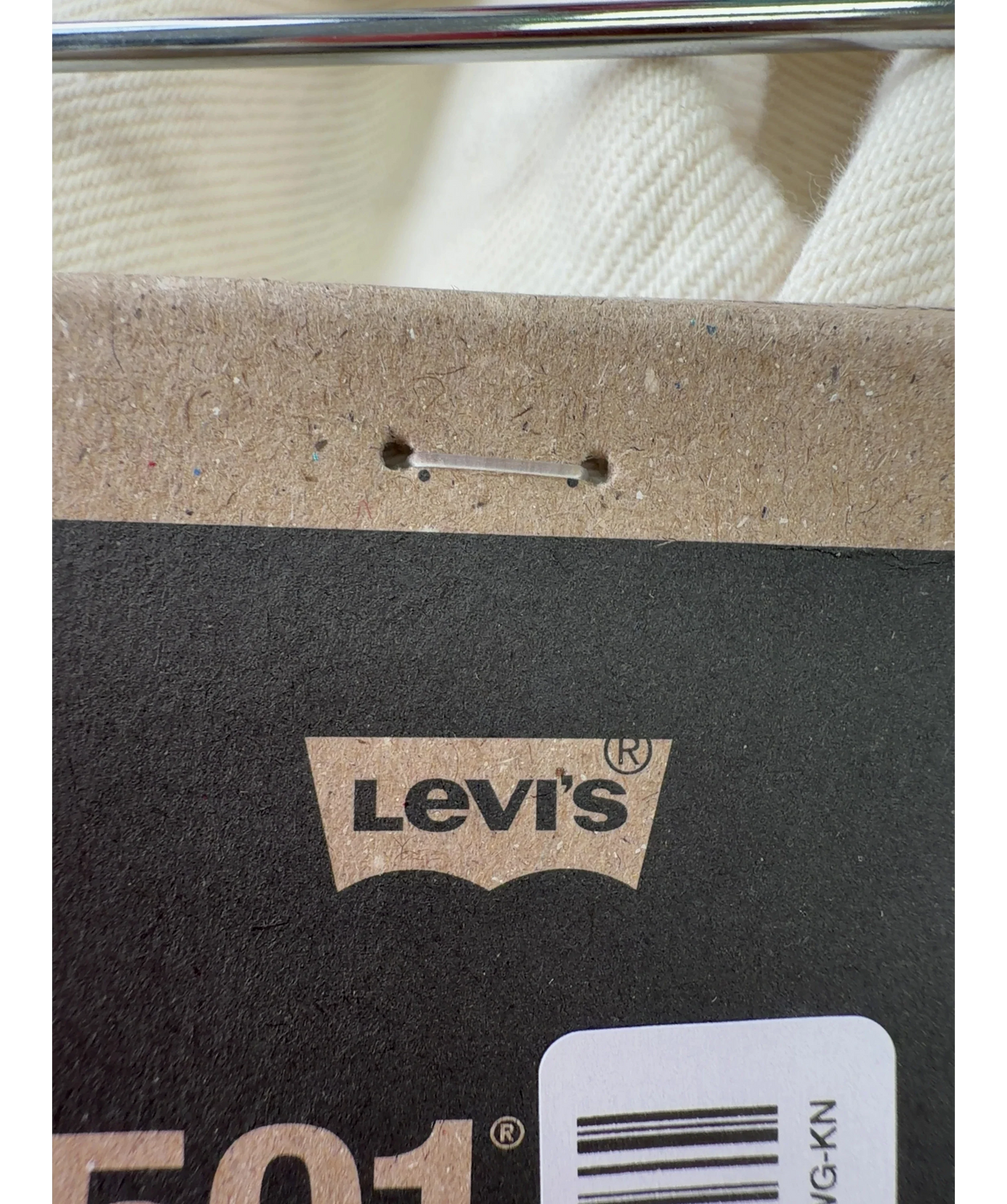 levis off-white 501® '90s Jeans, size W25 — detail