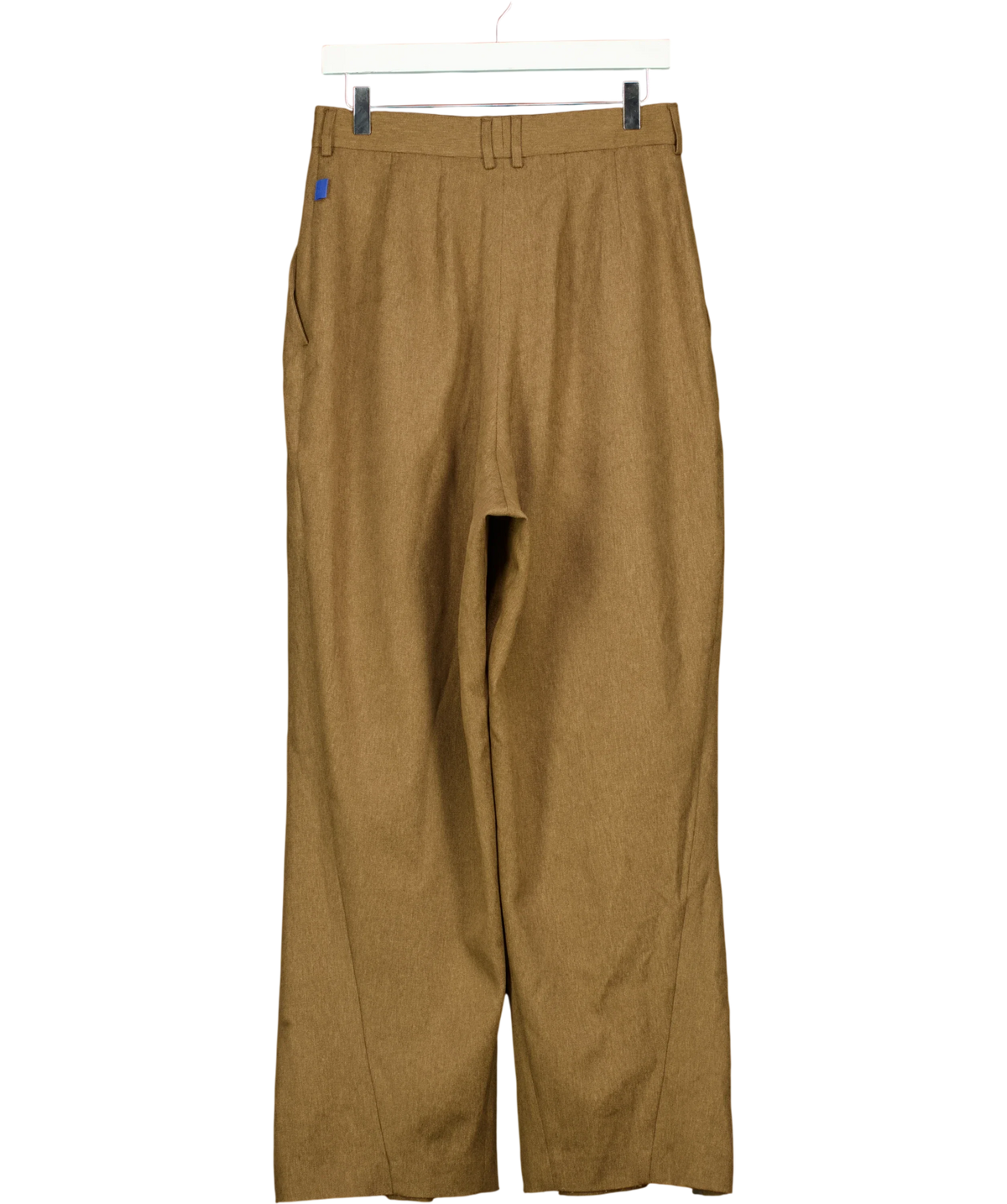 ATELIER NINETY FIVE Brown pleated trousers, size UK S — back