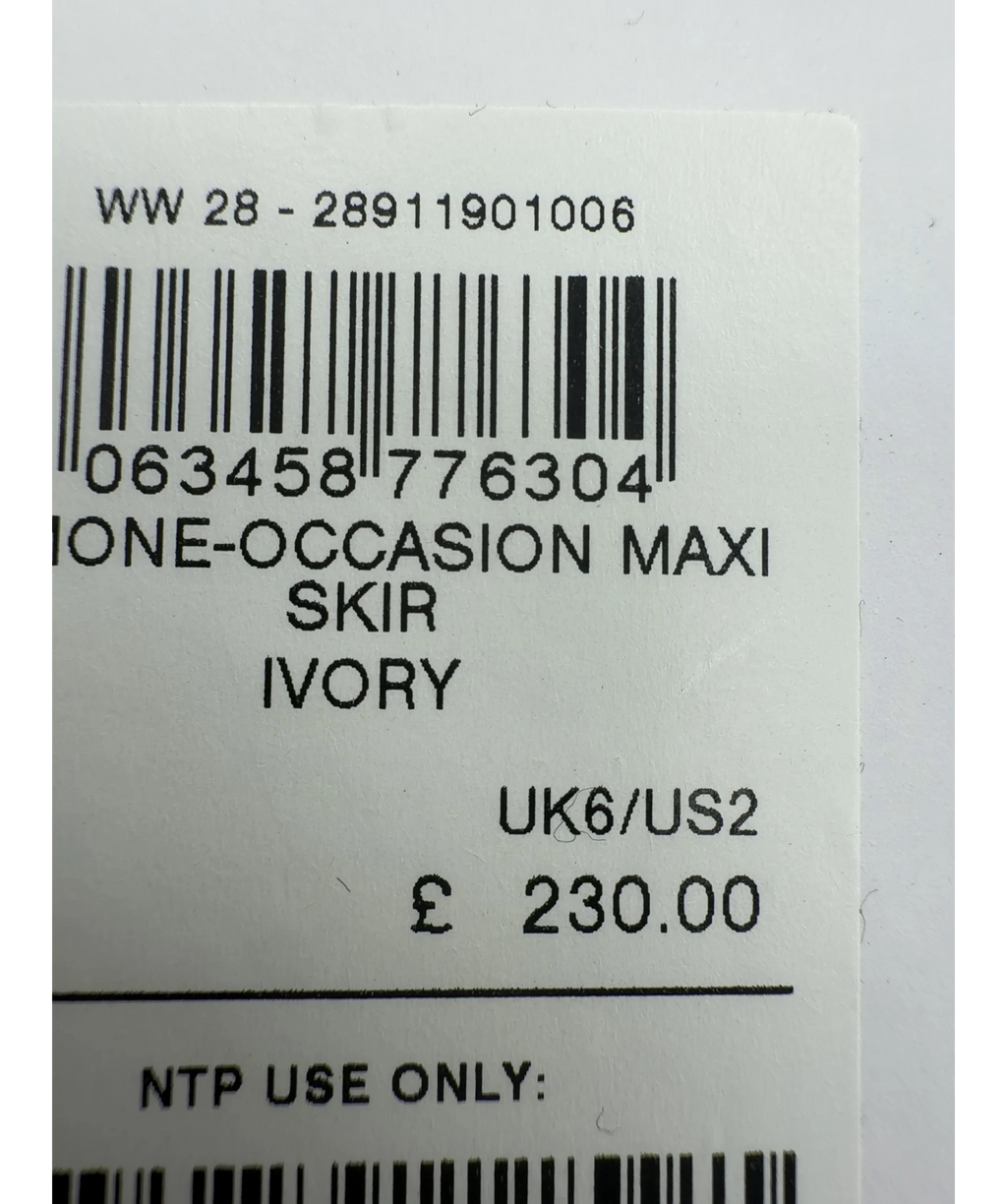 REISS White Simone, size UK 6 — care label