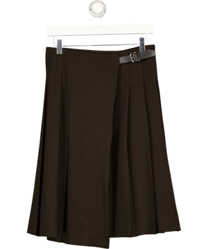M&S Autograph Wool Blend Pleated Midi Kilt Skirt UK 8