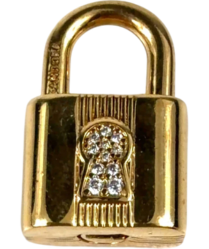 Pandora 14k Yellow Gold-Plated Padlock Dangle Charm