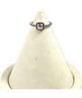 Pandora silver Square Sparkle Halo Ring — front
