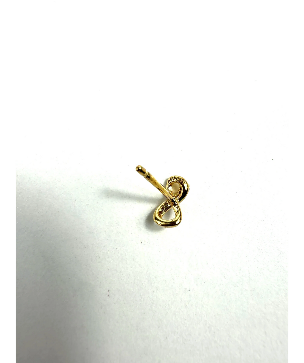Pandora gold Sparkling Infinity Stud Earrings — detail