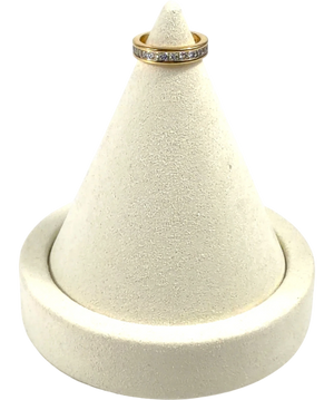Pandora 14k Yellow Gold Plated Eternity Channel Ring SZ 52