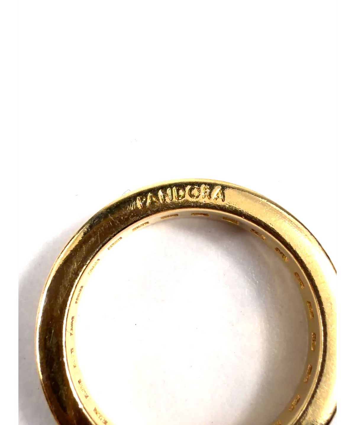 Pandora gold Eternity Channel Ring — detail