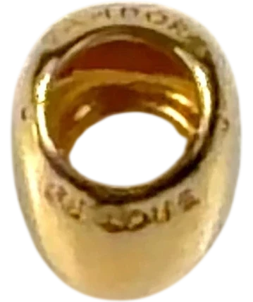 Pandora gold Be Love Engravable Heart Charm — back