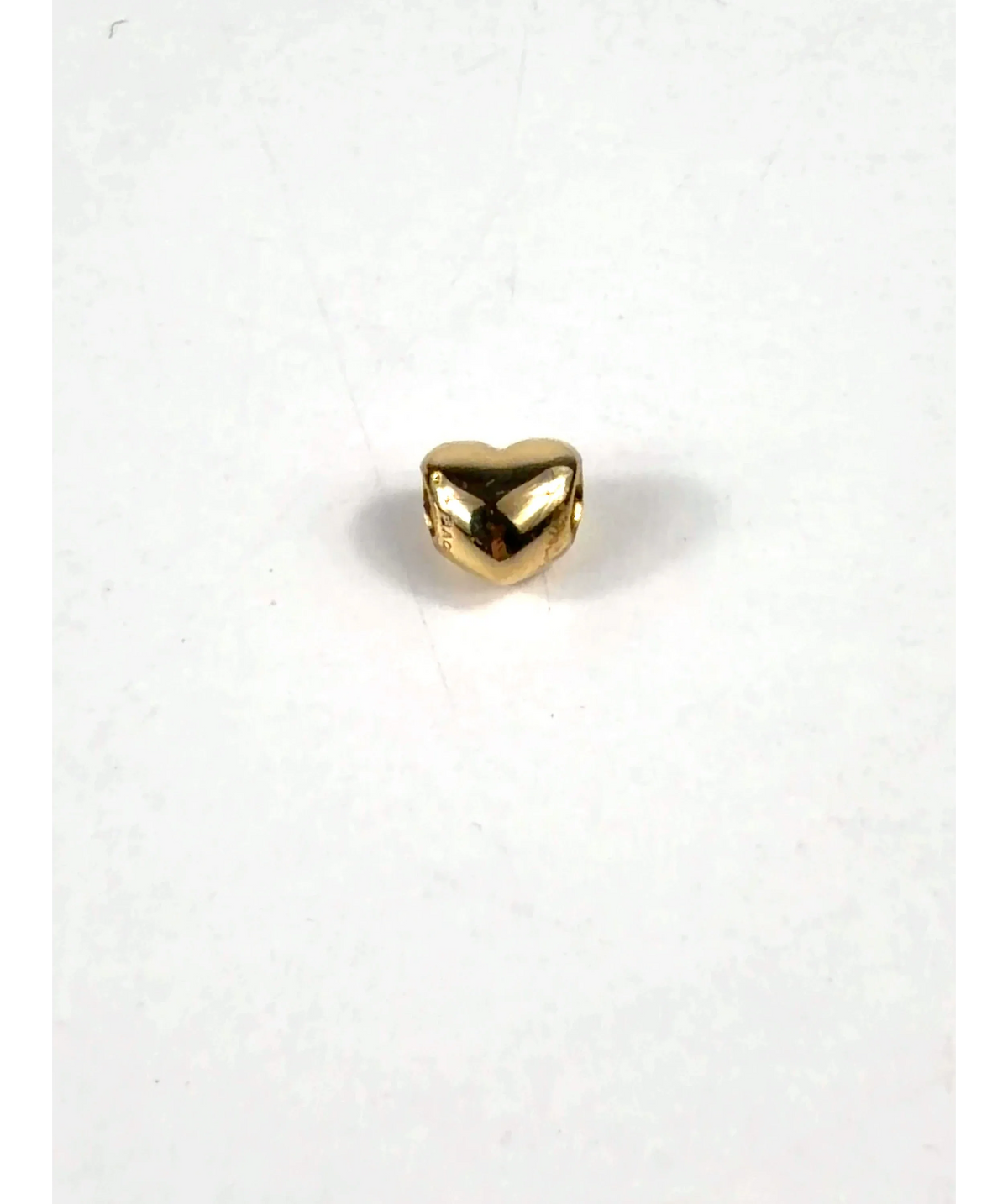 Pandora gold Be Love Engravable Heart Charm — label