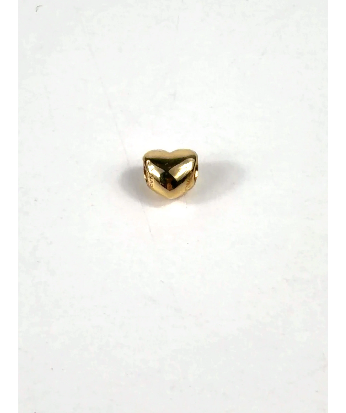 Pandora gold Be Love Engravable Heart Charm — care label