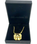Anissa Kermiche gold Rubies Boobies Necklace — front