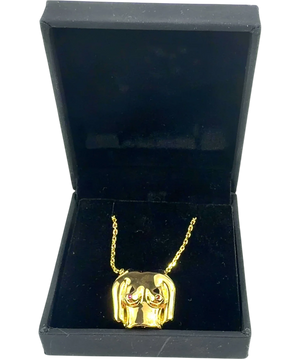 Anissa Kermiche 24k Yellow Gold "Rubies Boobies" Pendant Necklace