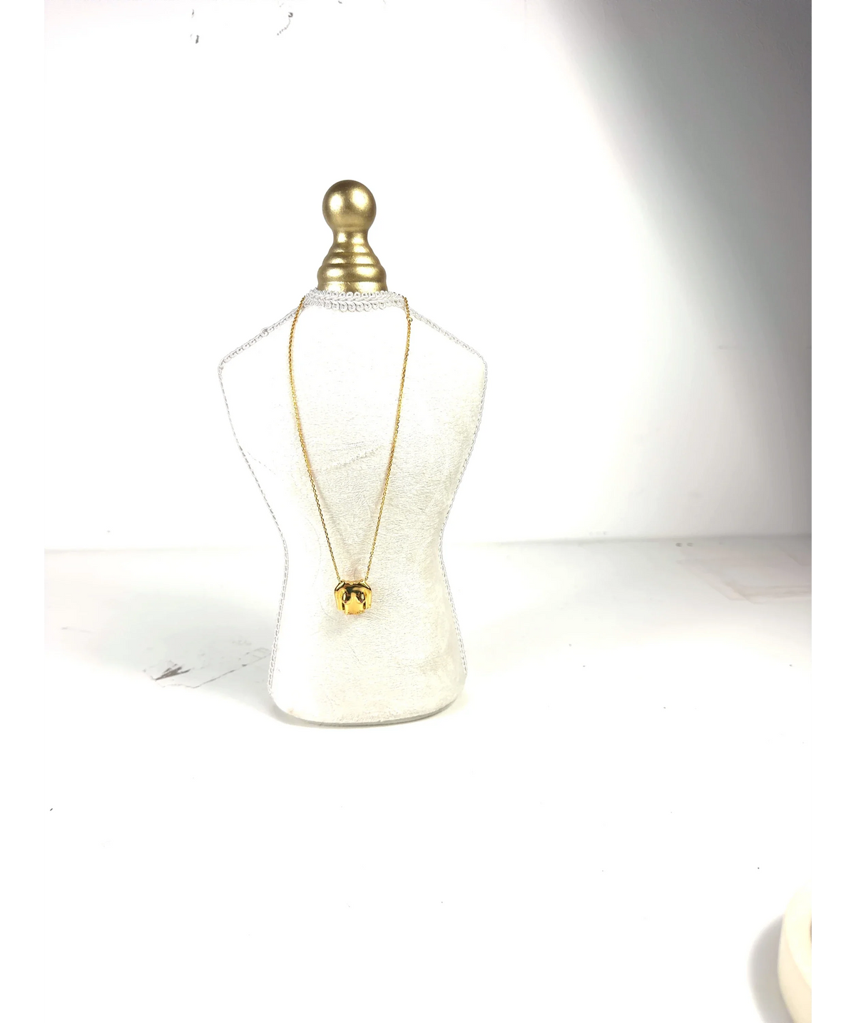 Anissa Kermiche gold Rubies Boobies Necklace — label