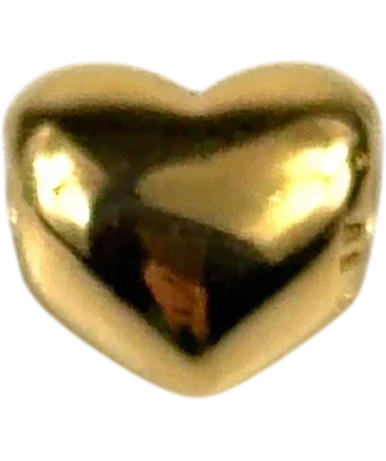 Pandora gold Be Love Engravable Heart Charm — back